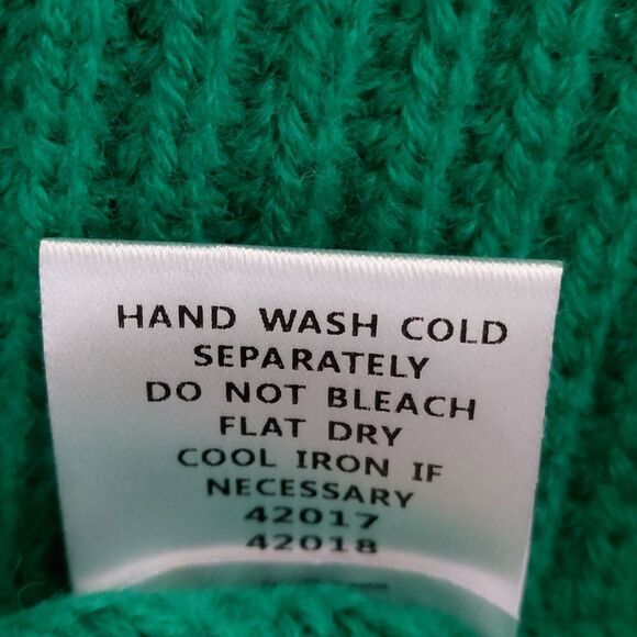 Sugar + lips Cardigan Womens SMALL NWT Jolie Ruffle Open Front Primary GREEN - Picture 7 of 7